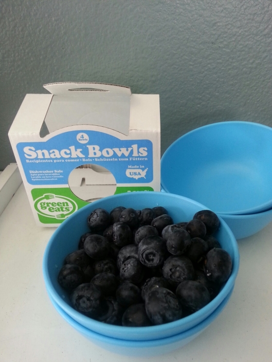 April Box bowl of blueberries